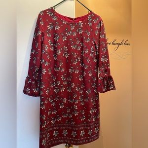 Never Worn Maroon Bell Sleeve Dress